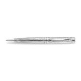Silver-toned Aigner Borgia ballpoint pen with an intricate wavy etched pattern and branded clip.