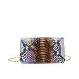 Biagini Women's Hollywood Python Shoulder Bag
