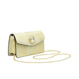 Biagini Women's Hollywood Python Shoulder Bag