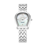 Aigner Bitonto Ladies White MOP Dial Stainless Steel Diamond Watch