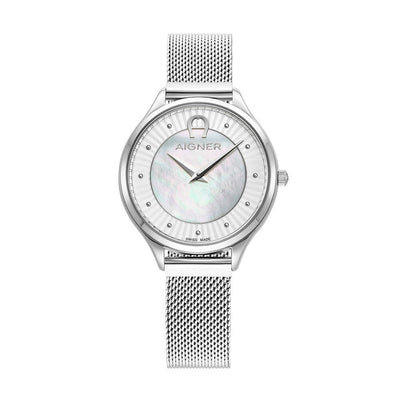 Aigner Velletri Ladies MOP Dial Stainless Steel Watch