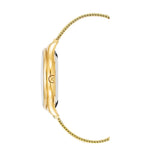 Aigner Velletri Ladies MOP Dial Stainless Steel Gold Tone Watch