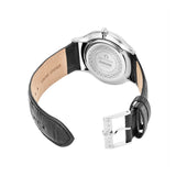 Aigner Treviso Gents Green Dial Black Leather Strap Watch