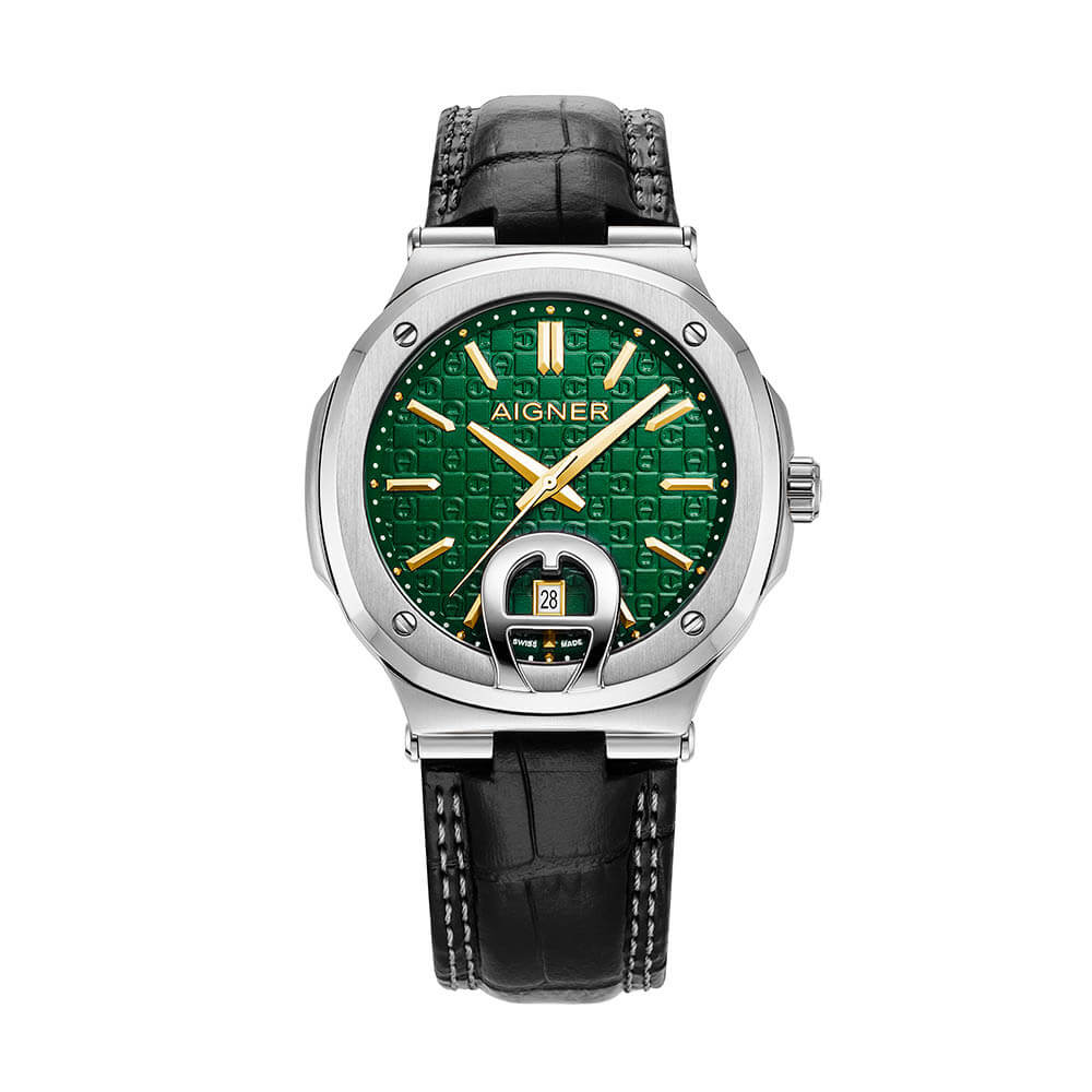 Aigner Taviano 2 Gents Green Dial Black Leather Strap Watch | Fashion Watches | GCC | Men | Mens | Mens Watches | Watch | Watches Aigner Taviano 2 Gents Green Dial Black Leather Strap Watch | Fashion Watches | GCC | Men | Mens | Mens Watches | Watch | Watches