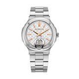Aigner Tiviano 2 Gents White Pattern Dial Silver Stainless Steel Watch