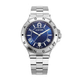 Aigner Trieste 2 Gents Blue Pattern Dial Stainless Steel Watch