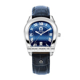 Aigner Siena Gents Blue Dial Stainless Steel Case Blue Leather Starp Watch