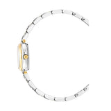 Aigner Trani Ladies White MOP Dial Two Tone Stainless Steel Silver Gold Plated Watch