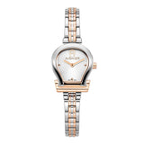 Aigner Tivoli Due Ladies Silver Dial Rose Gold/Silver Stainless Steel Watch