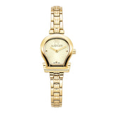 Aigner Tivoli Due Ladies Champagne Dial Gold Tone Watch