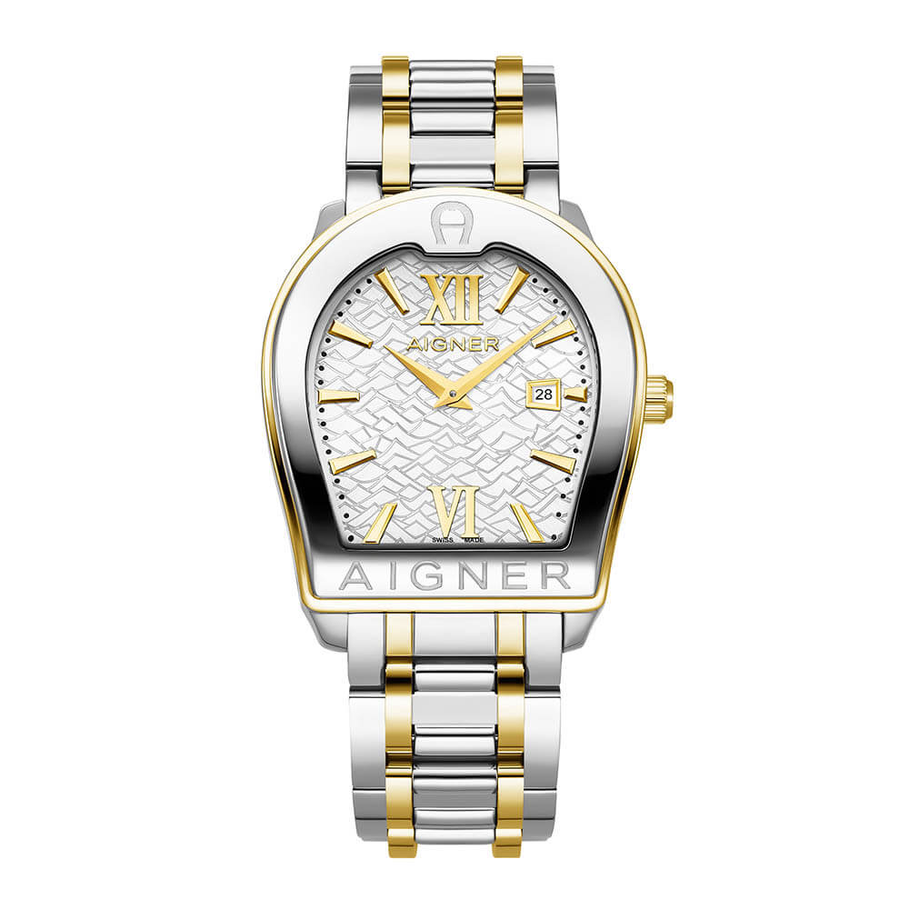 Aigner Verona Due Gents White Dial Yellow Gold/Silver Stainless Steel Watch | Fashion Watches | GCC | Men | Mens | Mens Watches | Watch | Watches Aigner Verona Due Gents White Dial Yellow Gold/Silver Stainless Steel Watch | Fashion Watches | GCC | Men | Mens | Mens Watches | Watch | Watches