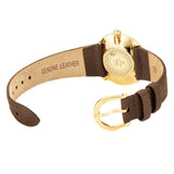 Aigner Biella Ladies Gold Dial Brown Leather Strap Watch