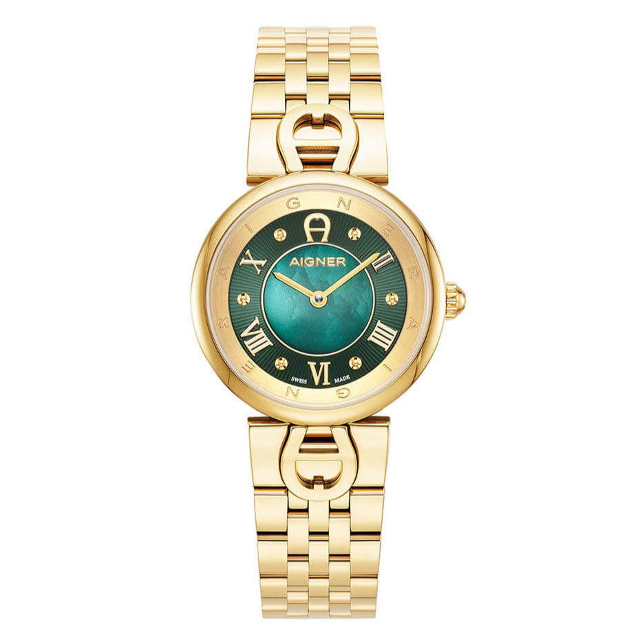 Aigner Dolce Ladies Green Dial Gold Tone Watch | Fashion Watches | GCC | new-season-2025 | Watch | Watches | Women | Womens | Womens Watches Aigner Dolce Ladies Green Dial Gold Tone Watch | Fashion Watches | GCC | new-season-2025 | Watch | Watches | Women | Womens | Womens Watches