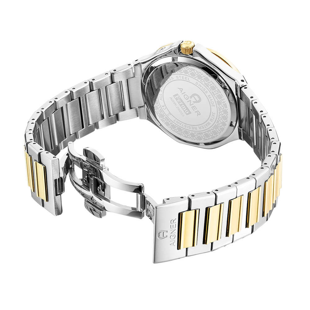 Aigner Fermo Gents White Dial Gold/Silver Stainless Steel Watch | Fashion Watches | GCC | Men | Mens | Mens Watches | new-season-2025 | Watch | Watches Aigner Fermo Gents White Dial Gold/Silver Stainless Steel Watch | Fashion Watches | GCC | Men | Mens | Mens Watches | new-season-2025 | Watch | Watches