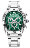 Aigner Trapani Chrono Gents Green Dial Stainless Steel Watch