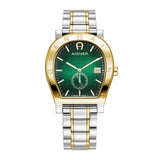 Aigner Daiano Gents Green Dial Silver/Gold Stainless Steel Watch