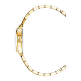 Aigner Dogna Ladies Champagne Sunray Brushed  Dial Yellow Gold Stainless Steel Bracelet Watch