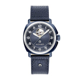 Aigner Cavallo Men's Limited Edition Automatic Blue Leather Strap Watch