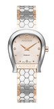 Aigner Mantova Diamond Women's Swiss Made Two-Tone Watch with Horseshoe Case and Honeycomb Link Bracelet
