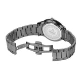 Aigner Treviso Tre Men's Swiss Made Gunmetal Stainless Steel Watch with Concentric Emerald Green Dial