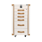 Artisan Knitted Cream Jewelry Cabinet