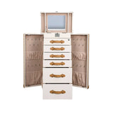 Artisan Knitted Cream Jewelry Cabinet