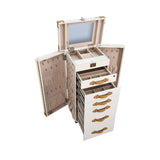 Artisan Knitted Cream Jewelry Cabinet