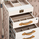 Artisan Knitted Cream Jewelry Cabinet