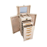 Artisan Cream Knitted Beige Jewelry Cabinet