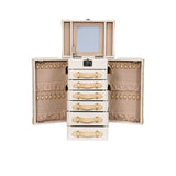 Artisan Knitted Cream Jewelry Cabinet
