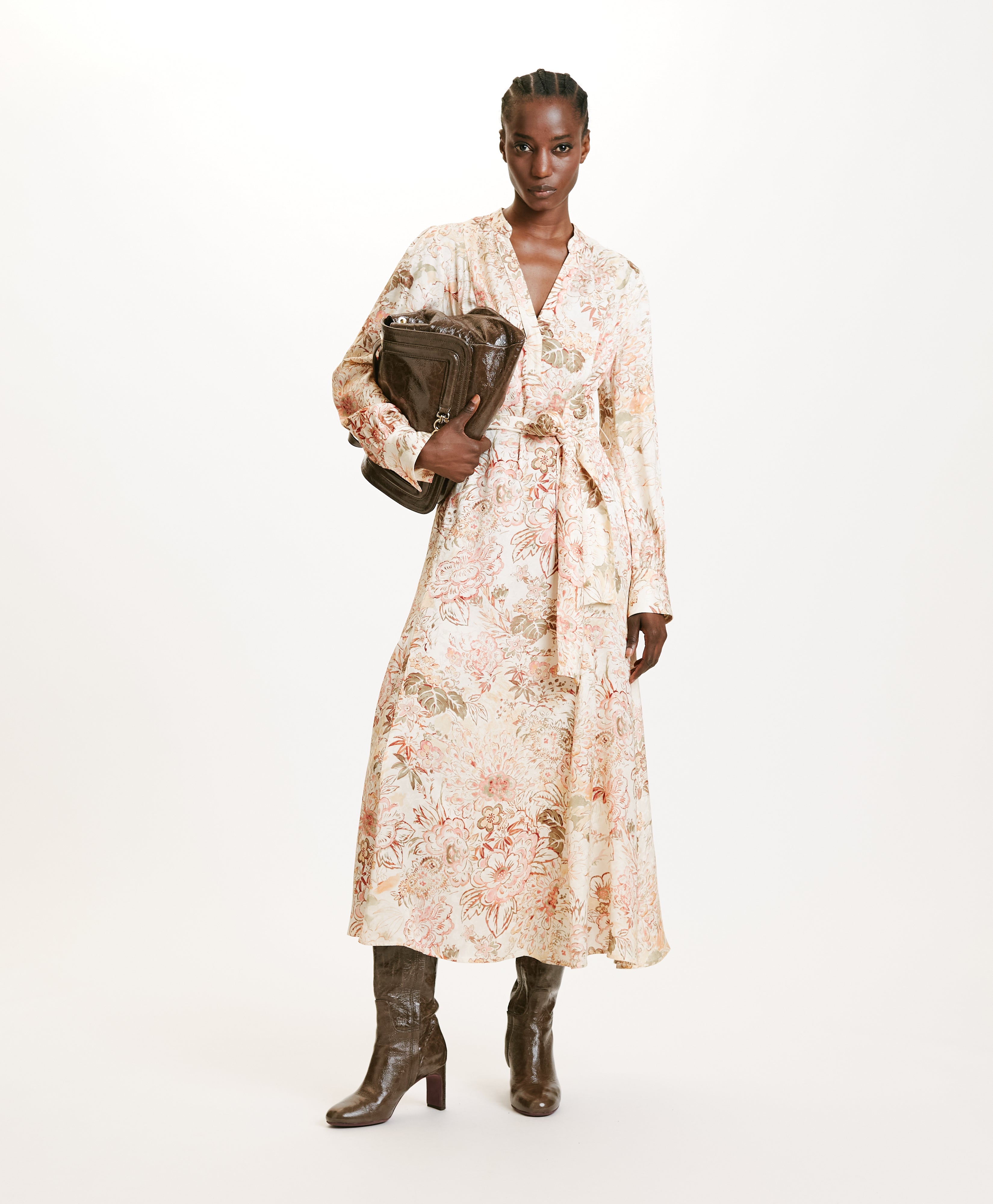 Momoni Miwa Ladies Long dress in printed jacquard viscose | Dress | Dresses | GCC | Long Dress | Winter 2024 | Women | Women All Clothing | Women All Clothing Dresses | Women Dresses | Womens | Womens Fashion Momoni Miwa Ladies Long dress in printed jacquard viscose | Dress | Dresses | GCC | Long Dress | Winter 2024 | Women | Women All Clothing | Women All Clothing Dresses | Women Dresses | Womens | Womens Fashion