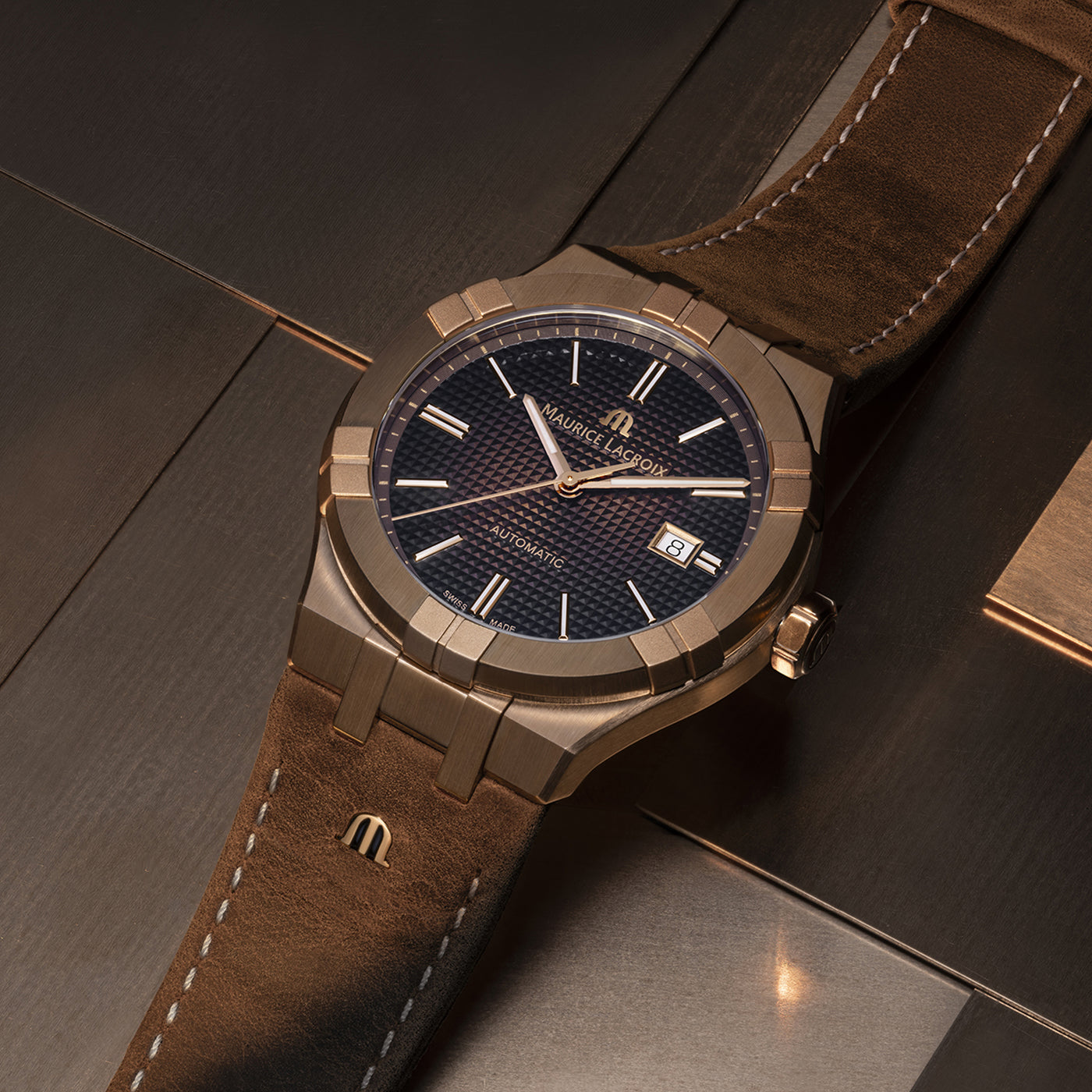 Maurice Lacroix Aikon Gents Automatic Bronze Case Brown Leather Strap Watch | GCC | Luxury Watches | Men | Mens | Mens Watches | Watch | Watches Maurice Lacroix Aikon Gents Automatic Bronze Case Brown Leather Strap Watch | GCC | Luxury Watches | Men | Mens | Mens Watches | Watch | Watches