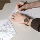 Maurice Lacroix Aikon Gents  Automatic Bronze Case Brown Leather Strap Watch