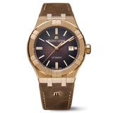 Maurice Lacroix Aikon Gents  Automatic Bronze Case Brown Leather Strap Watch
