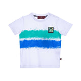 Aigner Kids Baby Boy's Navy & Aqua Green T-Shirt & Bermuda Set