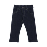 طقم قميص وبنطال من قماش الدنيم باللون الأبيض الساطع من Aigner Kids