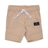 طقم تي شيرت أطفال ولادي باللون الكحلي والبيج من أغنر كيدز، وبرمودا