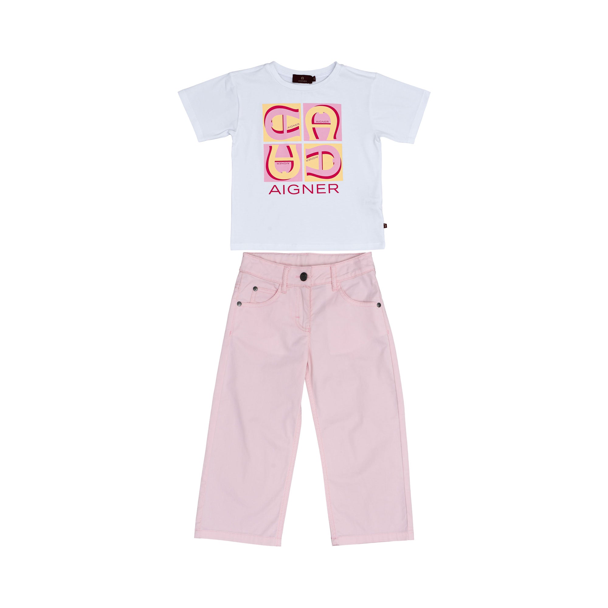 Aigner Kids Girl's White Pink Set T-Shirt & Trouser | GCC | Kids and Teens | Kids and Teens Girl Sets | Kids and Teens Sets | Kids Clothing | Kids Fashion | Kids Girls (3 YRS -16 YRS) | Kids Teen Collection | Sets Aigner Kids Girl's White Pink Set T-Shirt & Trouser | GCC | Kids and Teens | Kids and Teens Girl Sets | Kids and Teens Sets | Kids Clothing | Kids Fashion | Kids Girls (3 YRS -16 YRS) | Kids Teen Collection | Sets