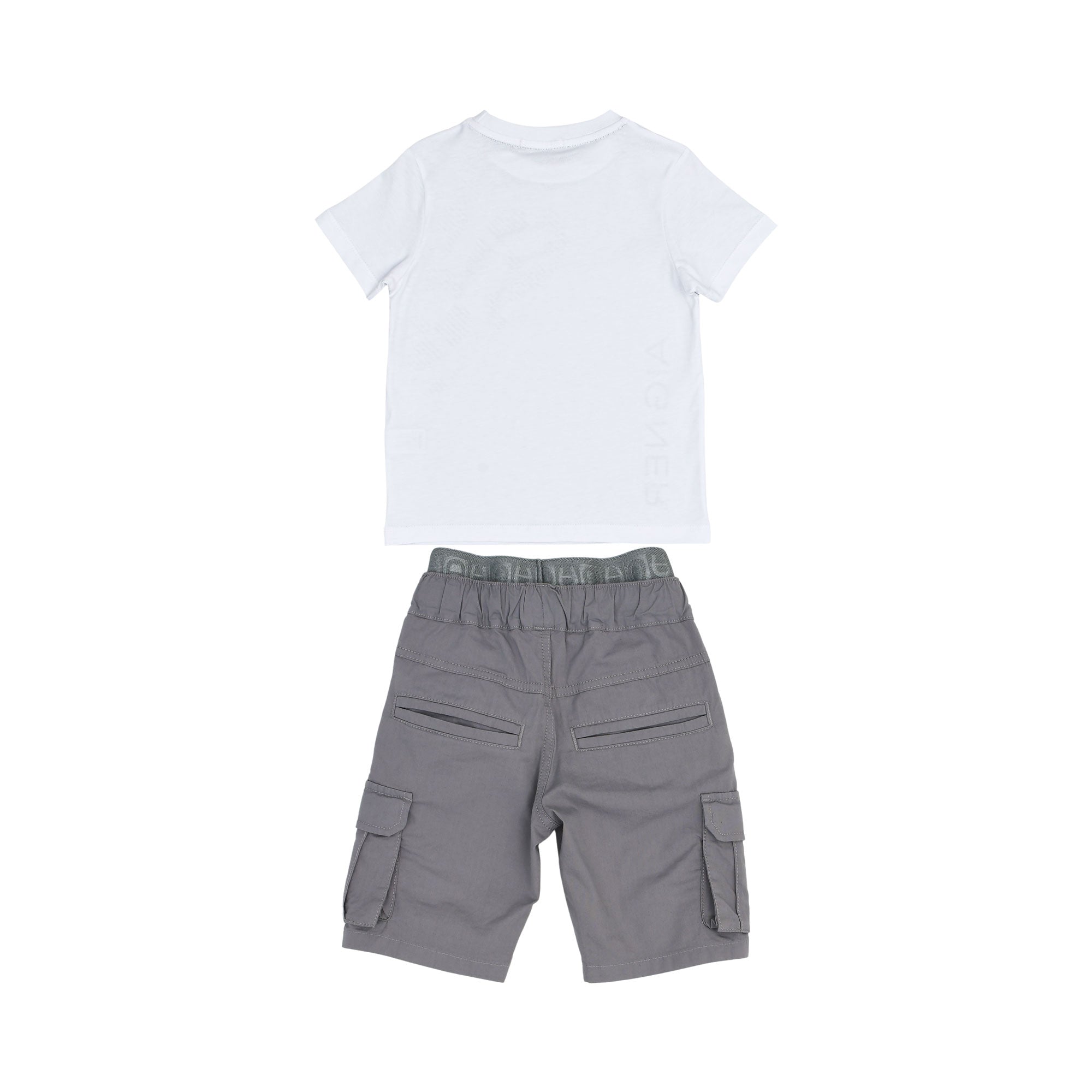 Aigner Kids Boy's White & Grey Set of T-Shirt & Bermuda | GCC | Kids and Teens | Kids and Teens Boy Sets | Kids and Teens Sets | Kids Boys (3 YRS -16 YRS) | Kids Clothing | Kids Fashion | Kids Teen Collection | Sets Aigner Kids Boy's White & Grey Set of T-Shirt & Bermuda | GCC | Kids and Teens | Kids and Teens Boy Sets | Kids and Teens Sets | Kids Boys (3 YRS -16 YRS) | Kids Clothing | Kids Fashion | Kids Teen Collection | Sets