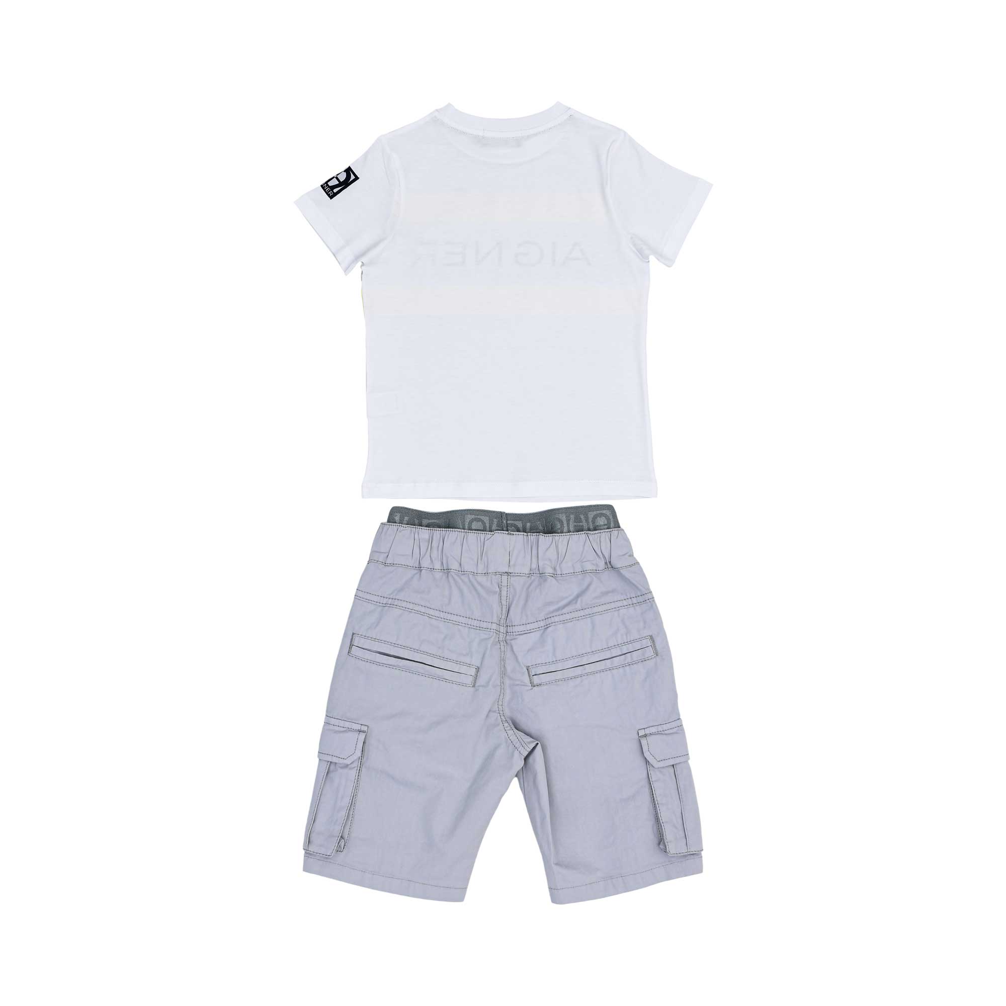 Aigner Kids Boy's White Grey Set of T-Shirt & Bermuda | GCC | Kids and Teens | Kids and Teens Boy Sets | Kids and Teens Sets | Kids Boys (3 YRS -16 YRS) | Kids Clothing | Kids Fashion | Kids Teen Collection | Sets Aigner Kids Boy's White Grey Set of T-Shirt & Bermuda | GCC | Kids and Teens | Kids and Teens Boy Sets | Kids and Teens Sets | Kids Boys (3 YRS -16 YRS) | Kids Clothing | Kids Fashion | Kids Teen Collection | Sets