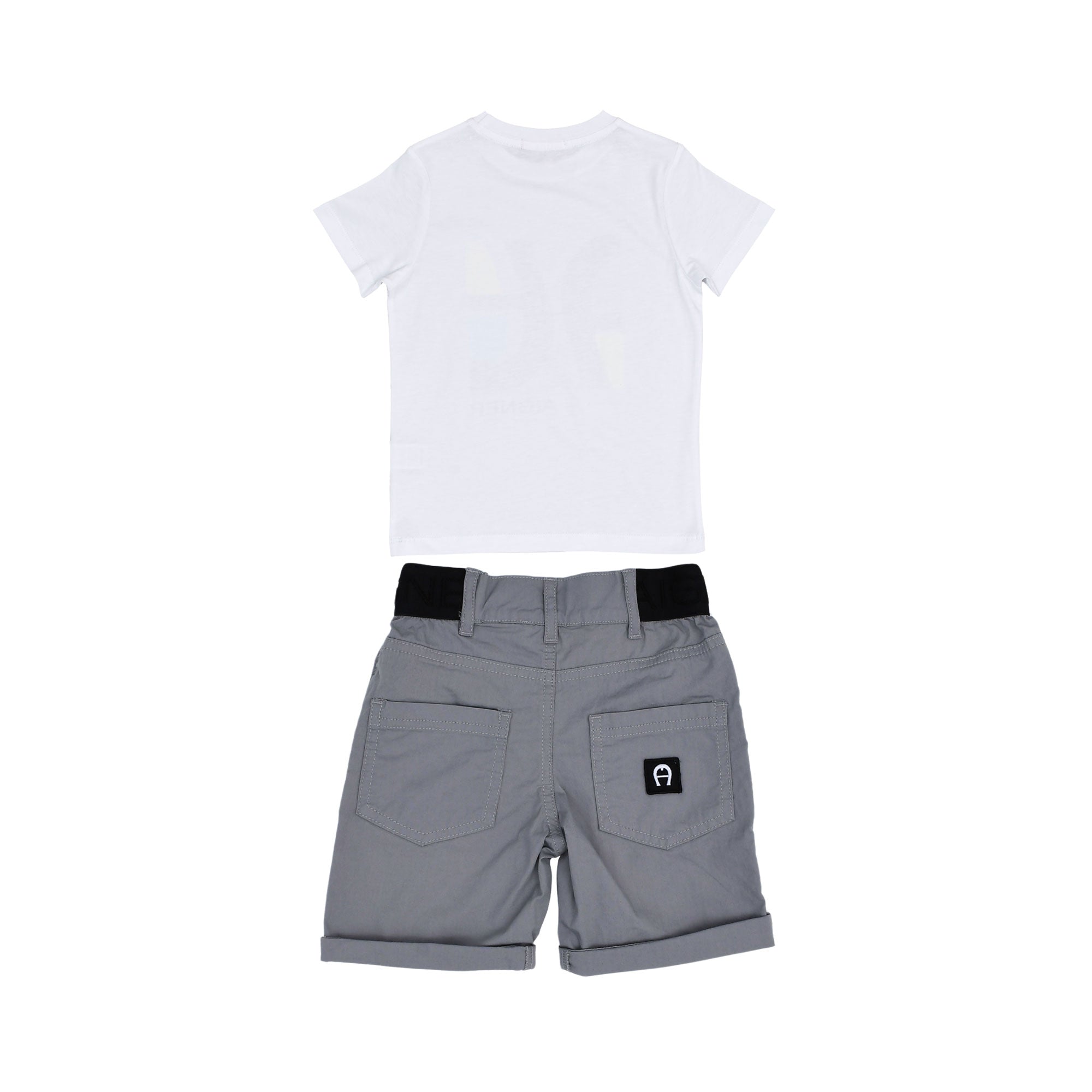 Aigner Kids Boy's White & Grey Set of T-Shirt & Bermuda | GCC | Kids and Teens | Kids and Teens Boy Sets | Kids and Teens Sets | Kids Boys (3 YRS -16 YRS) | Kids Clothing | Kids Fashion | Kids Teen Collection | Sets Aigner Kids Boy's White & Grey Set of T-Shirt & Bermuda | GCC | Kids and Teens | Kids and Teens Boy Sets | Kids and Teens Sets | Kids Boys (3 YRS -16 YRS) | Kids Clothing | Kids Fashion | Kids Teen Collection | Sets