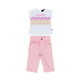 Aigner Kids Baby Girl's Set T-Shirt & Trousers Pink White