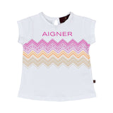 Aigner Kids Baby Girl's Set T-Shirt & Trousers Pink White