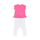 Aigner Kids Baby Girl's Set of T-Shirt & Leggings Pink & White