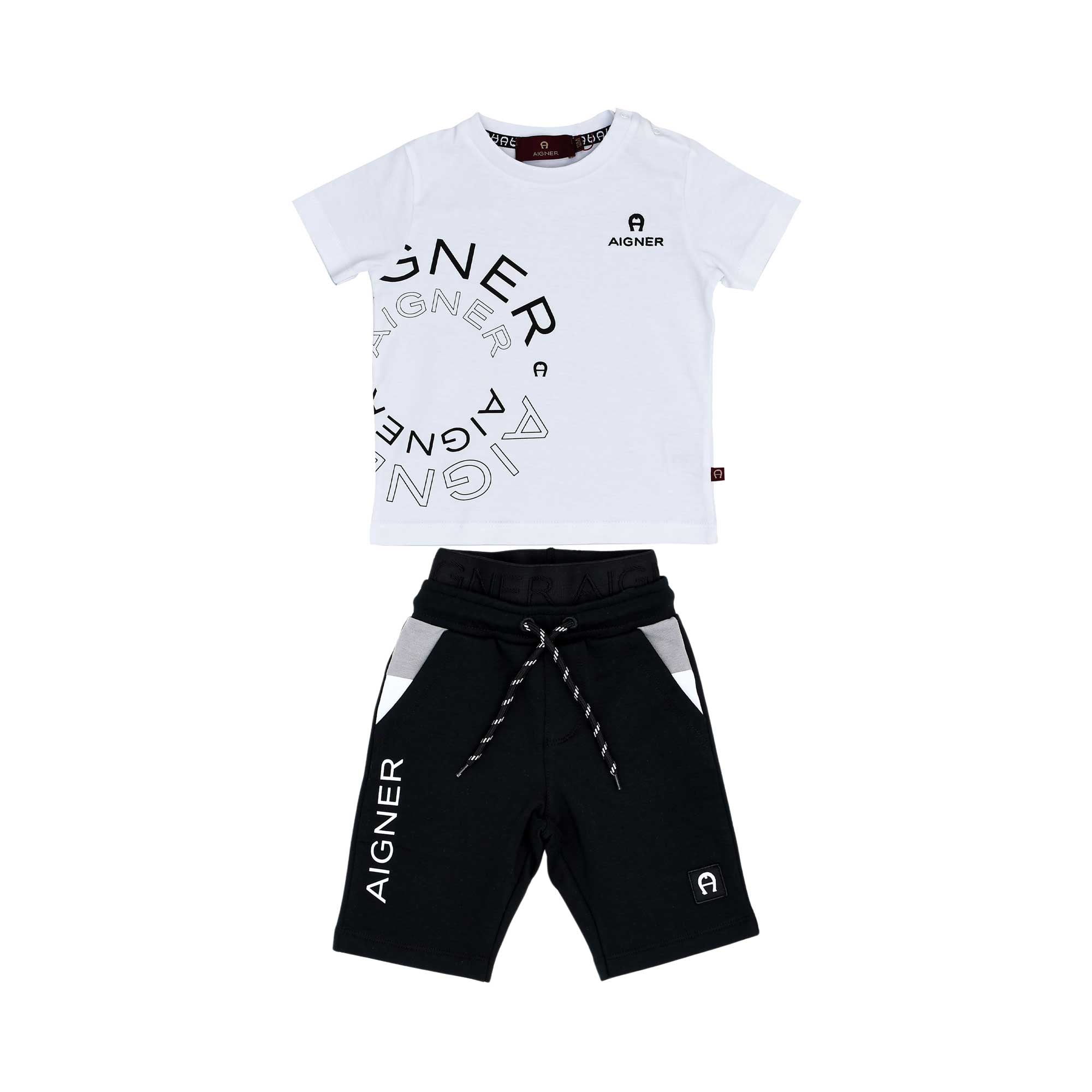 Aigner Kids Baby Boy's White & Black Set of T-Shirt & Bermuda | Baby | Baby Boy (9M - 36M) | Baby Boy Sets | Baby Collection | Baby Sets | GCC | Sets Aigner Kids Baby Boy's White & Black Set of T-Shirt & Bermuda | Baby | Baby Boy (9M - 36M) | Baby Boy Sets | Baby Collection | Baby Sets | GCC | Sets