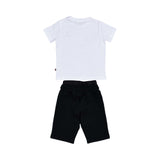 Aigner Kids Baby Boy's White & Black Set of T-Shirt & Bermuda
