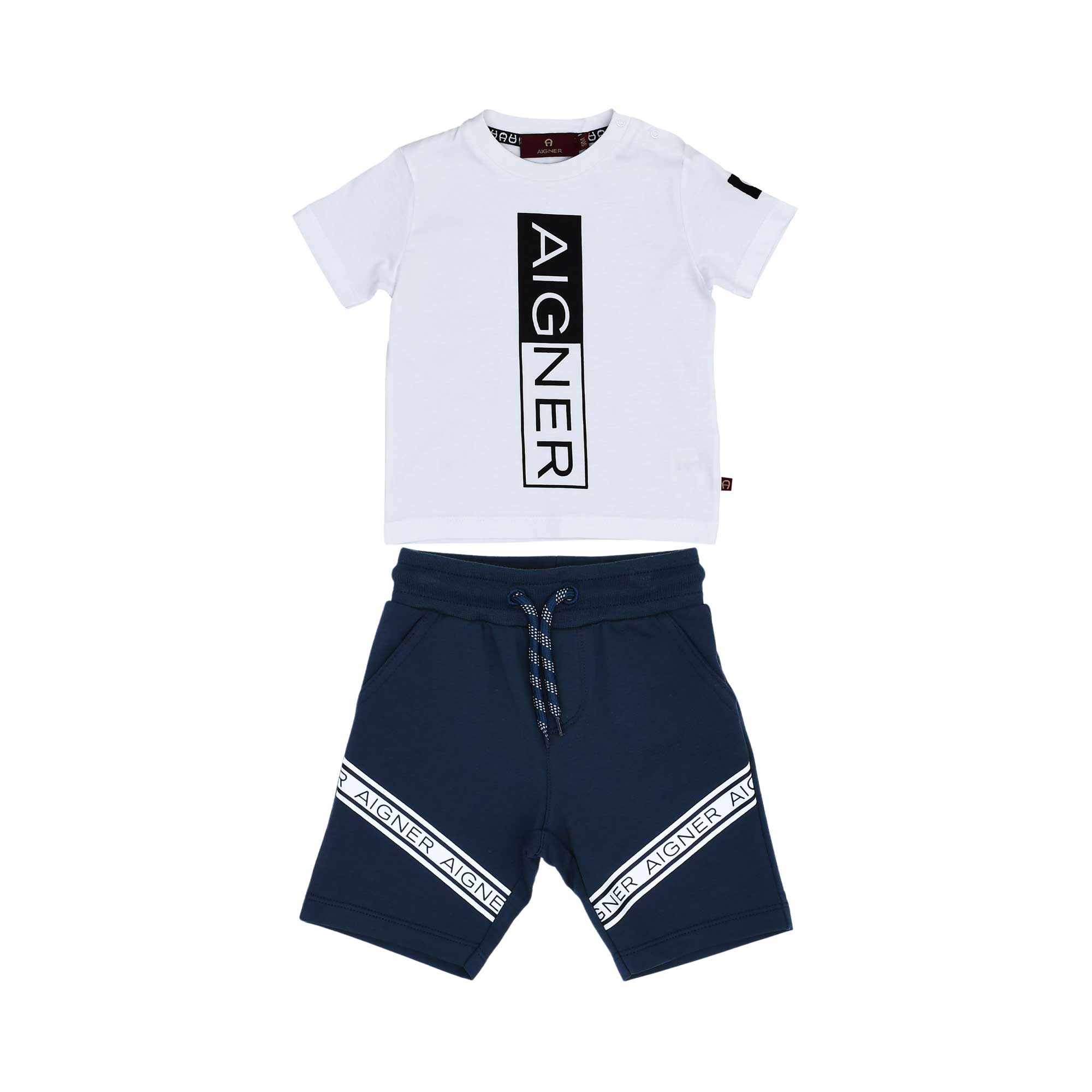 Aigner Kids Baby Boy's White & Navy Set T-Shirt & Bermuda | Baby | Baby Boy (9M - 36M) | Baby Boy Sets | Baby Collection | Baby Sets | GCC | Sets Aigner Kids Baby Boy's White & Navy Set T-Shirt & Bermuda | Baby | Baby Boy (9M - 36M) | Baby Boy Sets | Baby Collection | Baby Sets | GCC | Sets