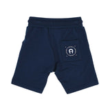 Aigner Kids Baby Boy's White & Navy Set T-Shirt & Bermuda