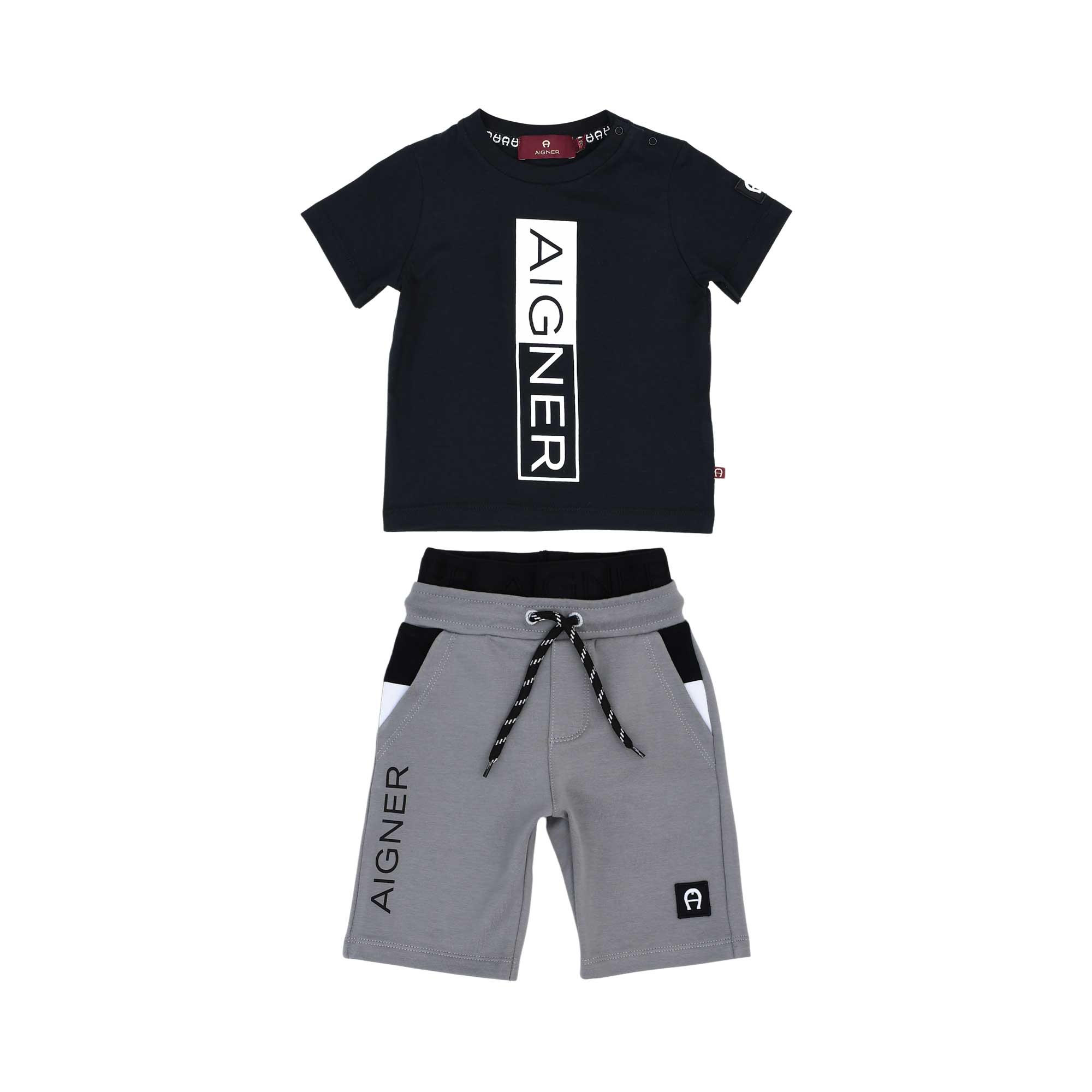 Aigner Kids Baby Boy's Black & Grey Set of T-Shirt & Bermuda | Baby | Baby Boy (9M - 36M) | Baby Boy Sets | Baby Collection | Baby Sets | GCC | Sets Aigner Kids Baby Boy's Black & Grey Set of T-Shirt & Bermuda | Baby | Baby Boy (9M - 36M) | Baby Boy Sets | Baby Collection | Baby Sets | GCC | Sets
