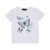 Aigner Kids Girl's Coral Butterfly Print Pyjama Set